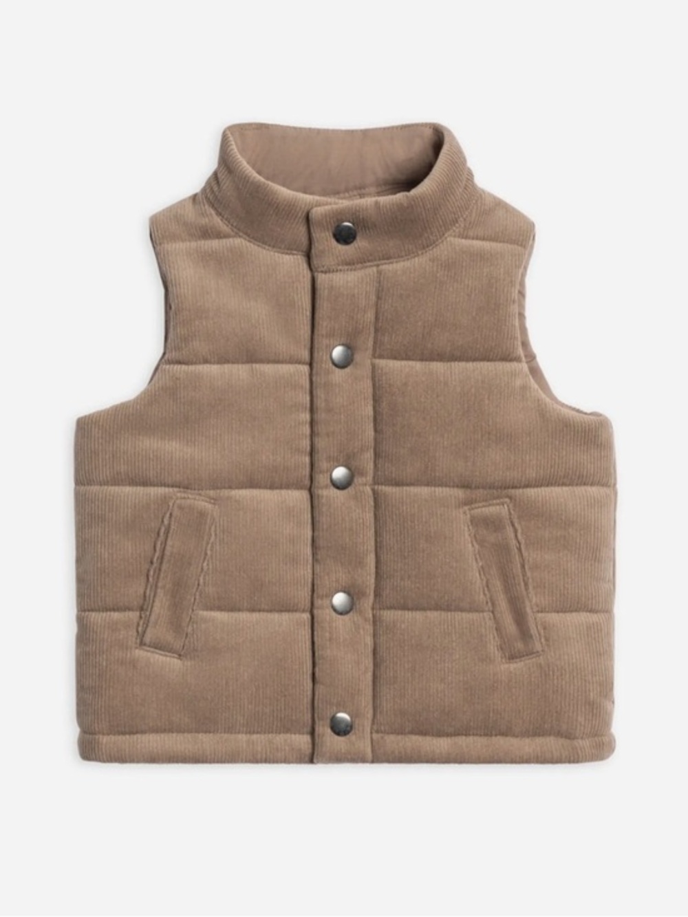 Kendi Idris Corduroy Snap Vest